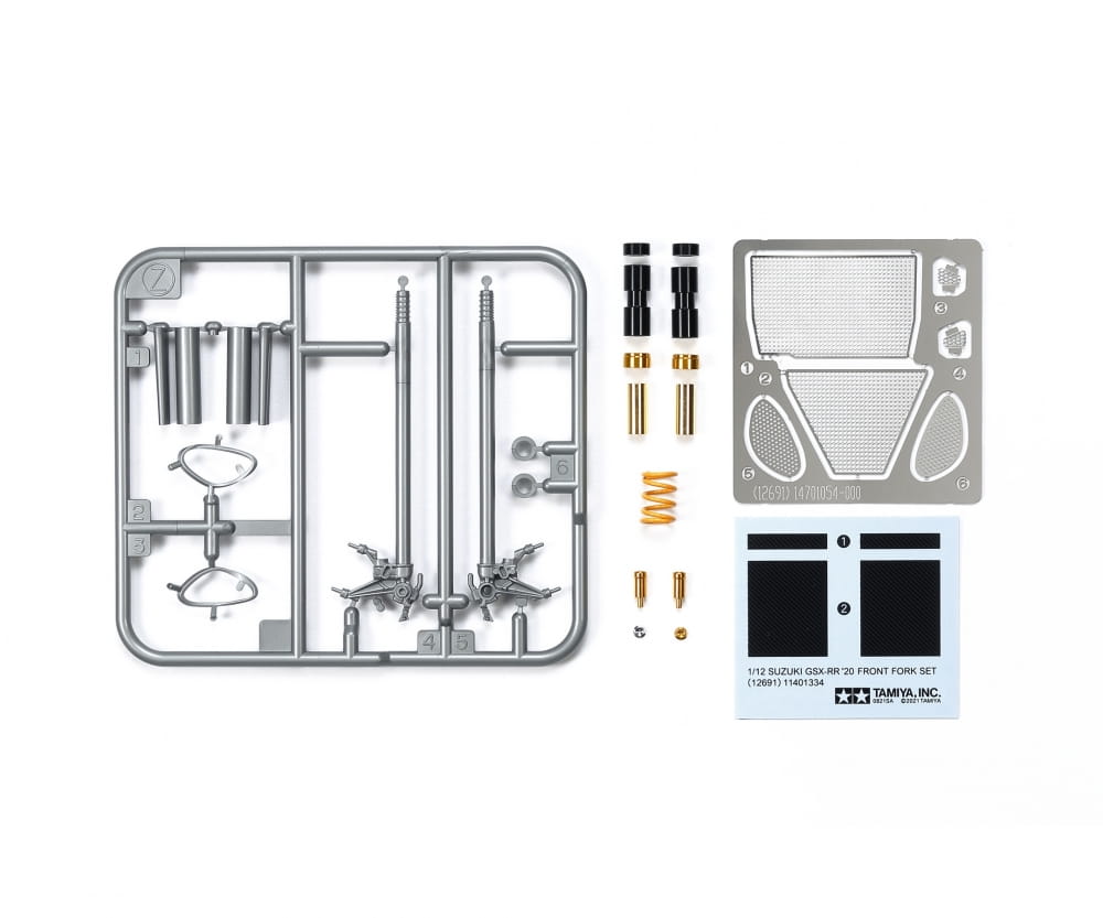 Tamiya Motorrad Gabel Set Suzuki GSX-RR 2020 1_12 Modellbau Bausatz Zubehoer - RC-Zubehoer