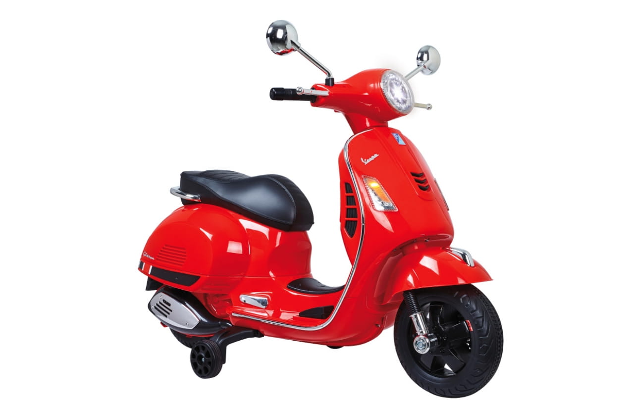 Jamara Ride-on Kinder Elektro Roller Vespa rot 12V