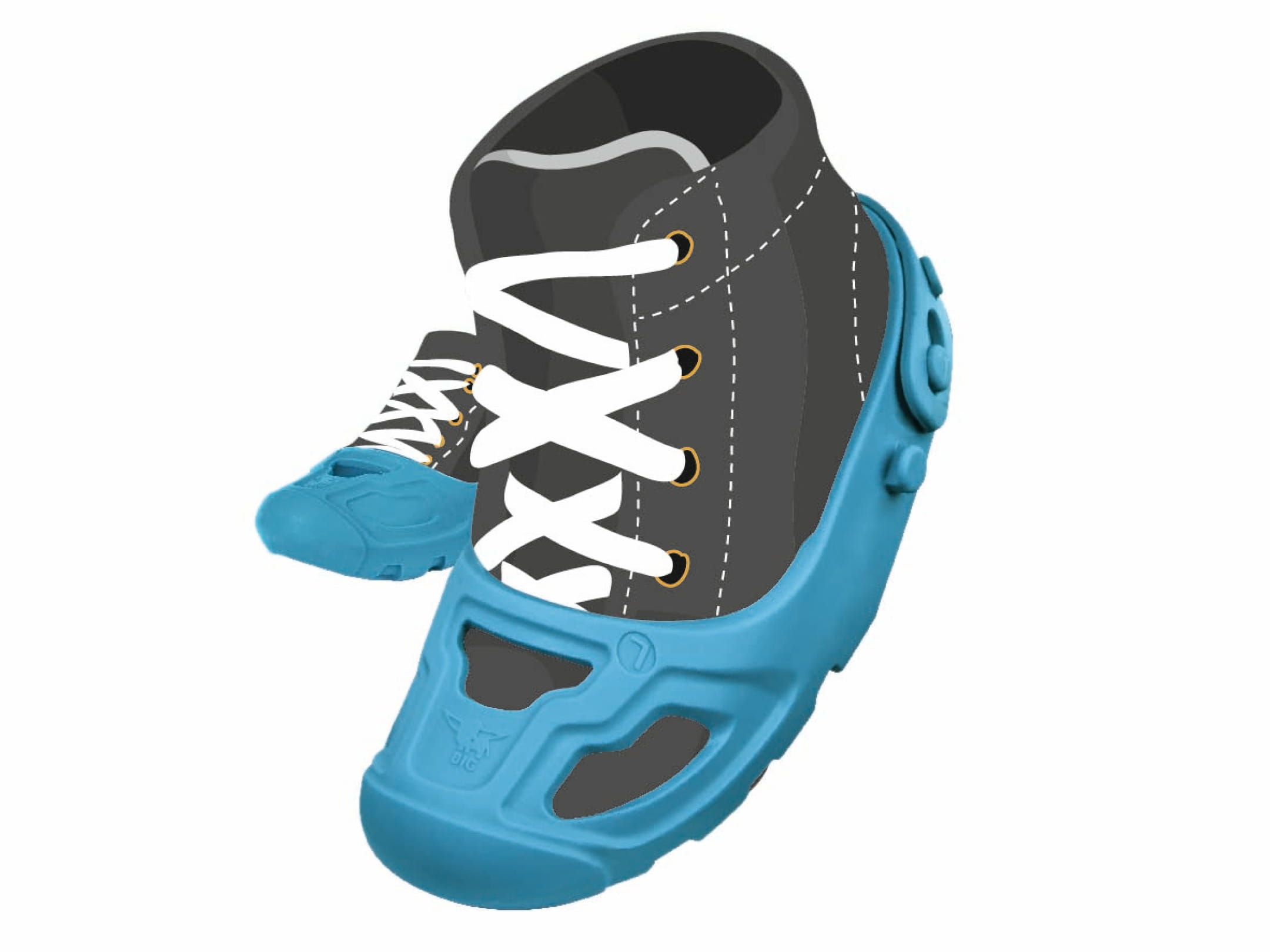 BIG Shoe Care Schuh Schoner blau 21-27