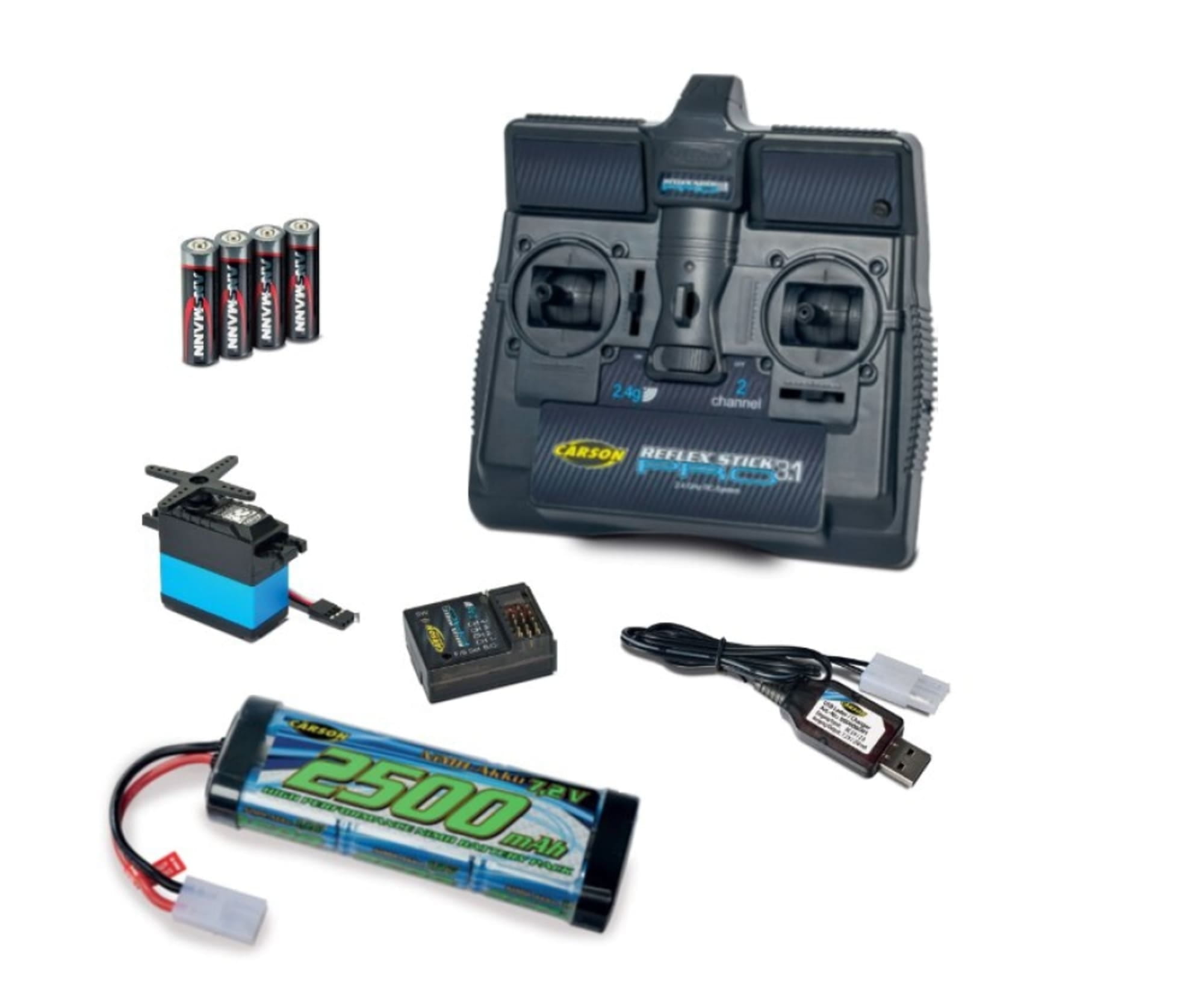 Carson REFLEX STICK PRO 3.1 ELEKTRO SET - Carson RC Elektronik