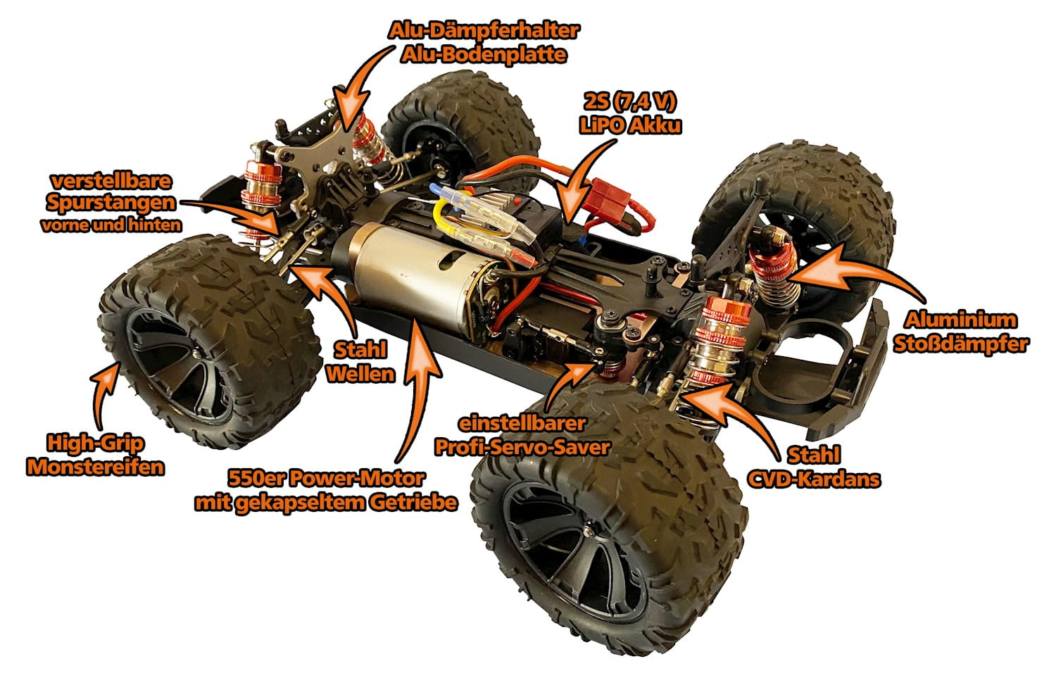 DF RC Buggy Z06-Evolution Truck 1:14 RTR mit Licht