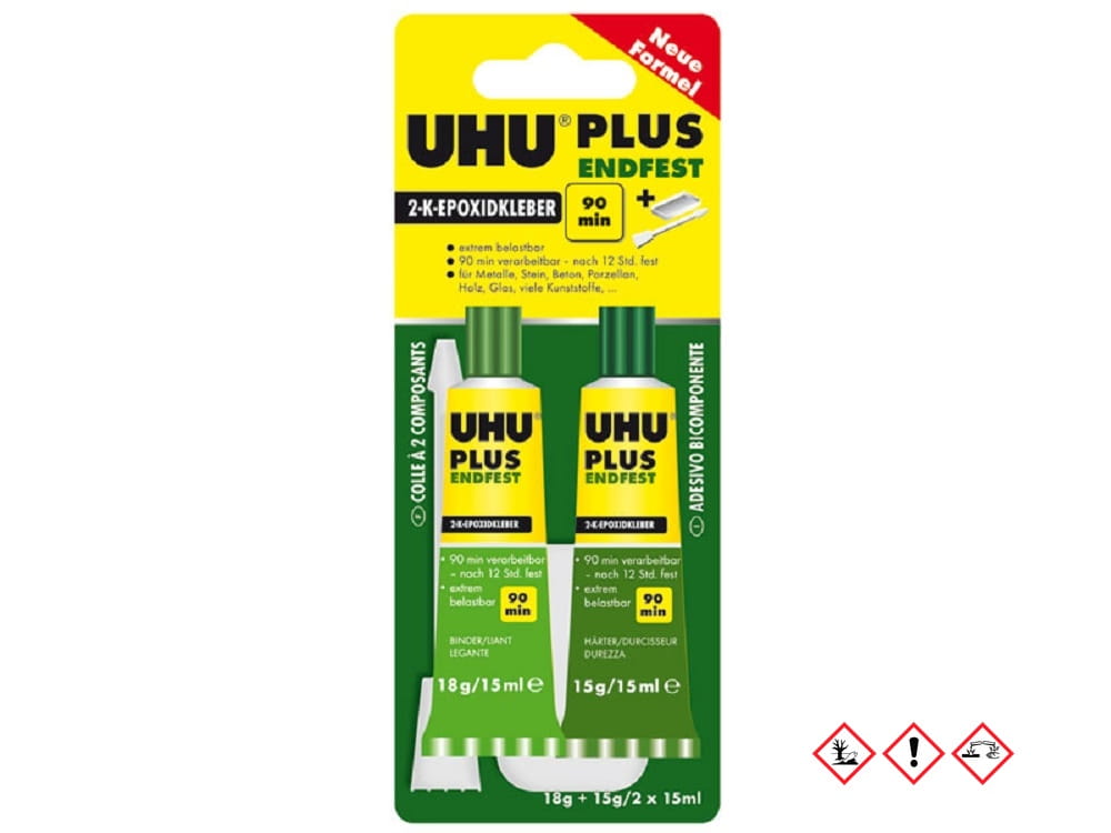 UHU plus endfest 2-K-Epoxidharzkleber / 33 Gramm UHU plus endfest 2-K-Epoxidharzkleber / 33 Gramm