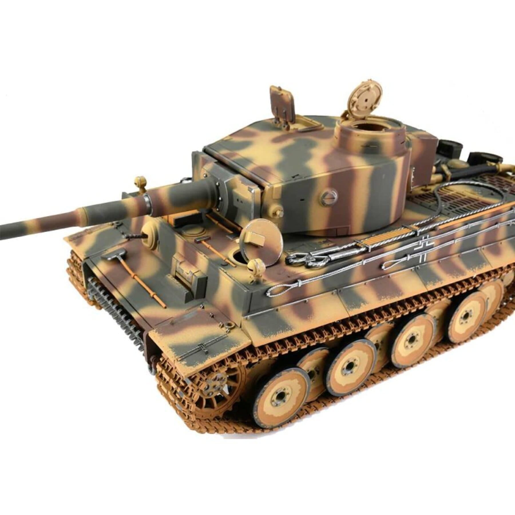 Torro Tiger 1 Fruehe Ausfuehrung RC Panzer 1_16 Hobby BB Metallketten Sommertarn