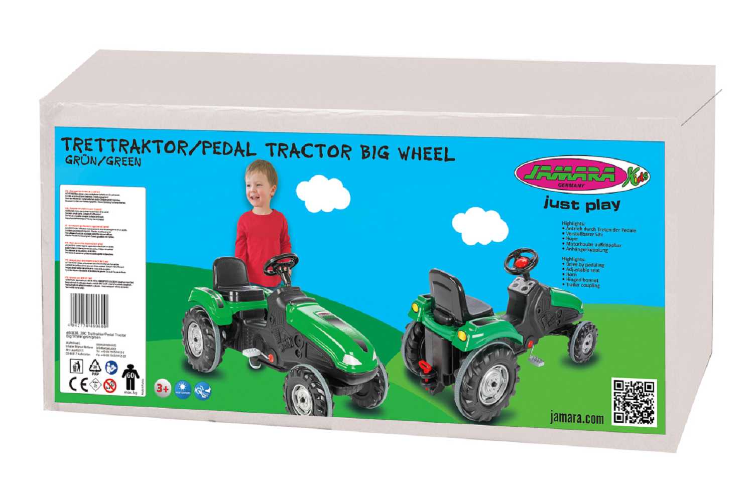 Jamara Trettraktor Big Wheel grün
