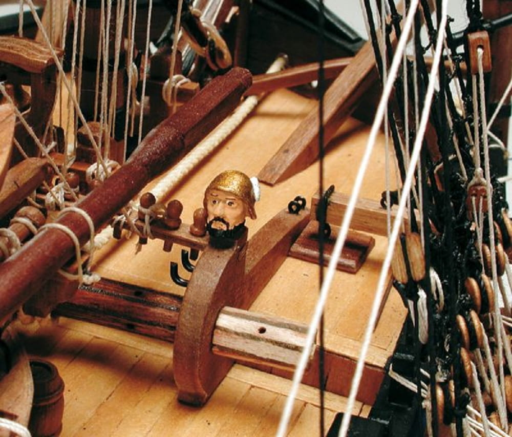 Endeavour H_M. Bark Modellbaukasten im Massstab 1_64 mit hochwertigen Holz- und Messingteilen