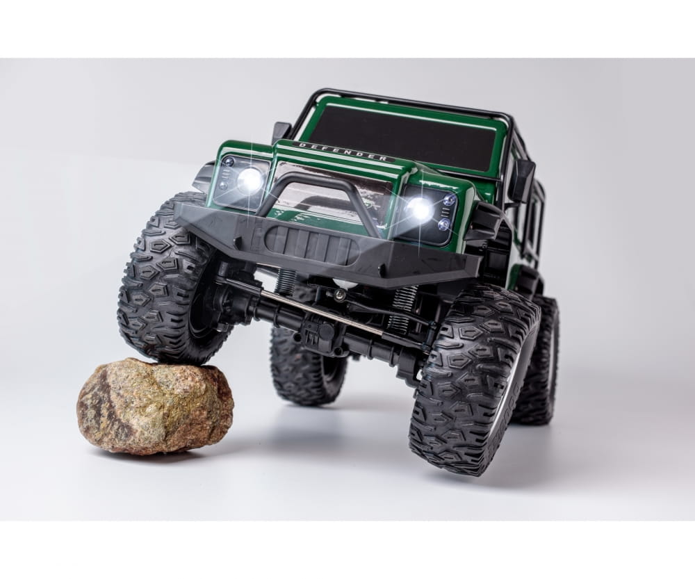 Carson RC 1:8 Land Rover Defender 100% RTR British grün