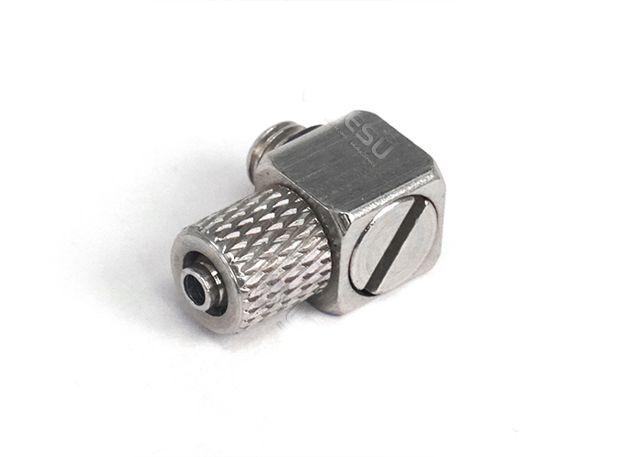 Lesu Hydraulik Anschluss-Nippel gewinkelt M5 für 4/2,5mm Schlauch