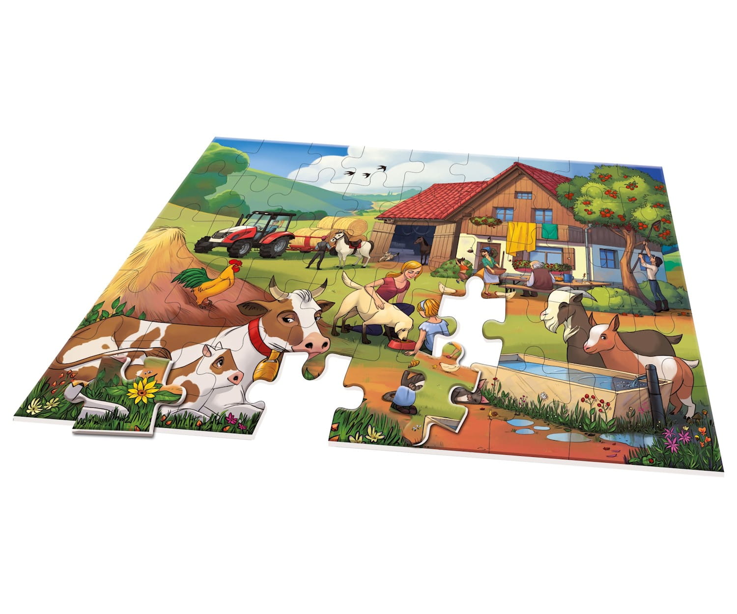 Noris XXL Puzzle Urlaub auf dem Bauernhof