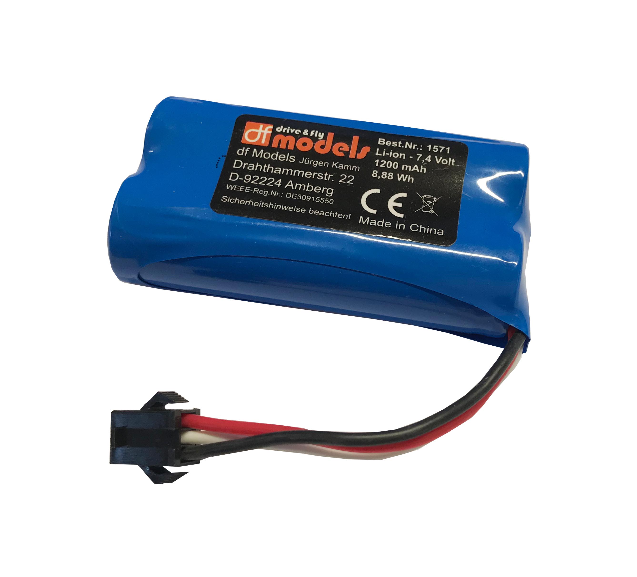 Drive _ Fly Models Akku zu 1570 - 7_4 Volt - 1500mAh LiIon - RC-Zubehoer