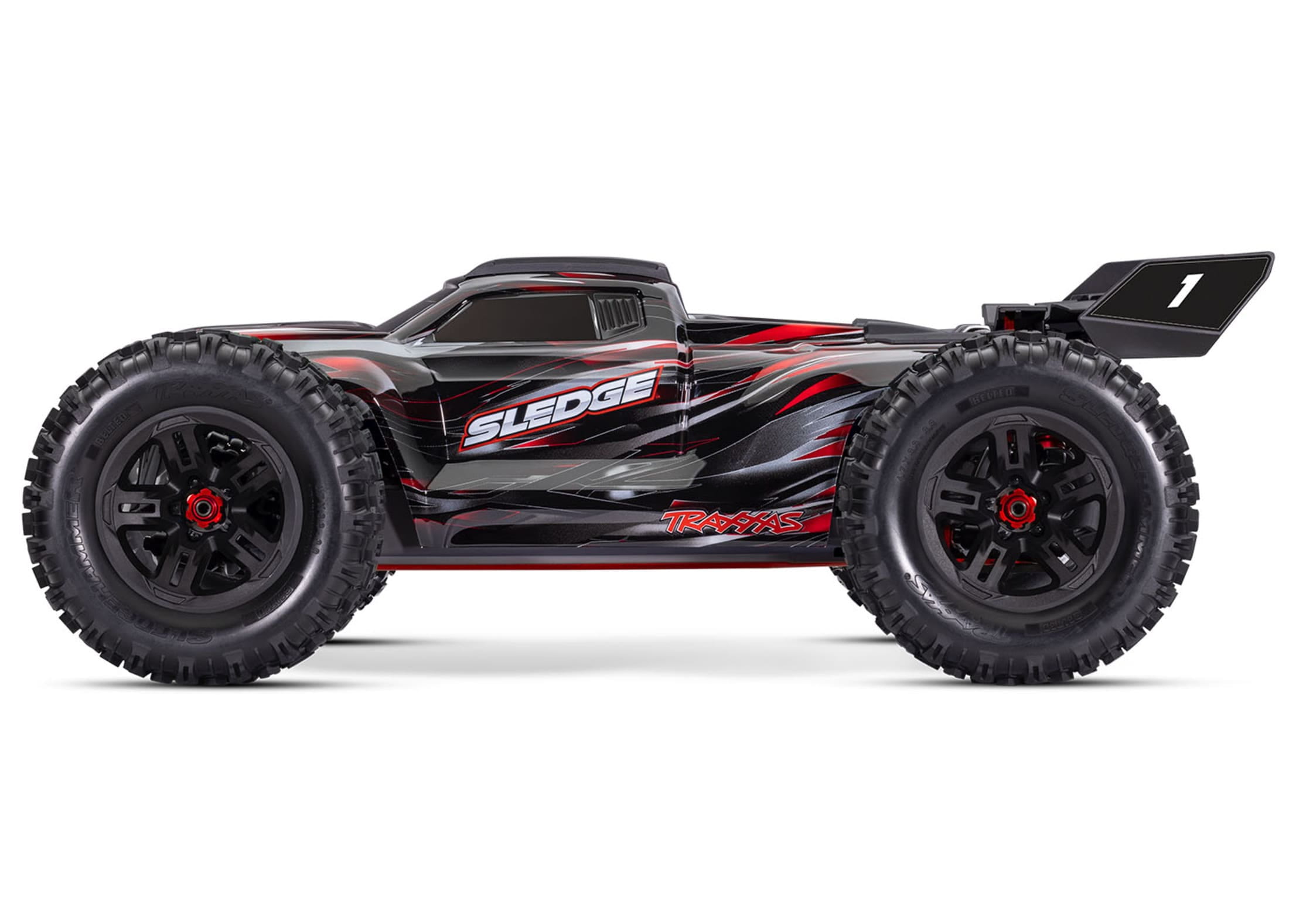 Traxxas RC Sledge Belted Monster Truck RTR 1-8 Rot