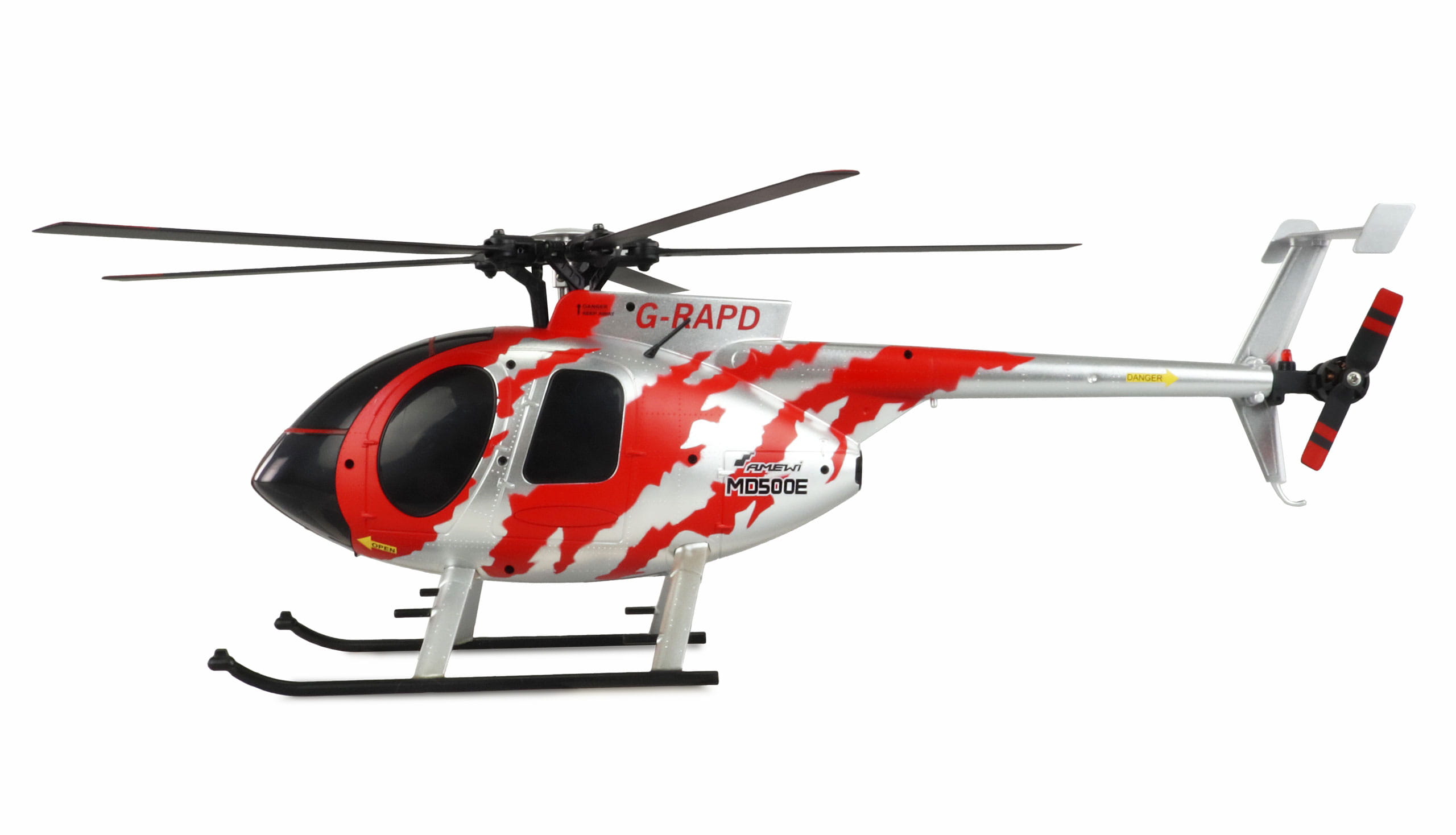Amewi RC Hubschrauber AFX MD500E Zivil Brushless 4-Kanal 325mm 6G RTF rot/silber