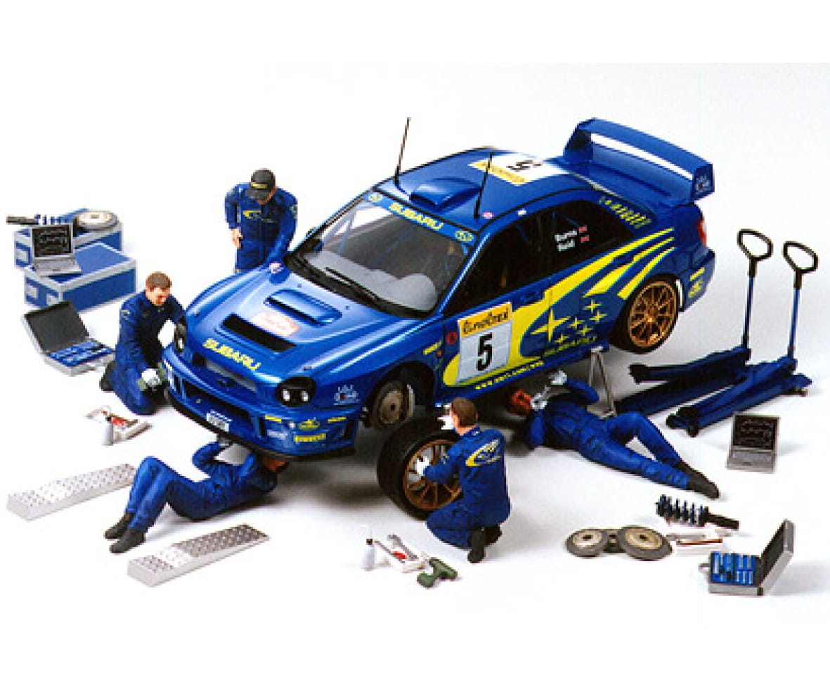 Tamiya Figuren-Set Rally Mechaniker _5_ 1_24 Platik Modellbau Figuren - RC-Zubehoer