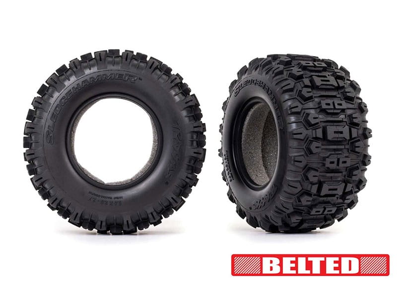 Traxxas Sledgehammer Belted 2-8 Reifen mit Einlagen