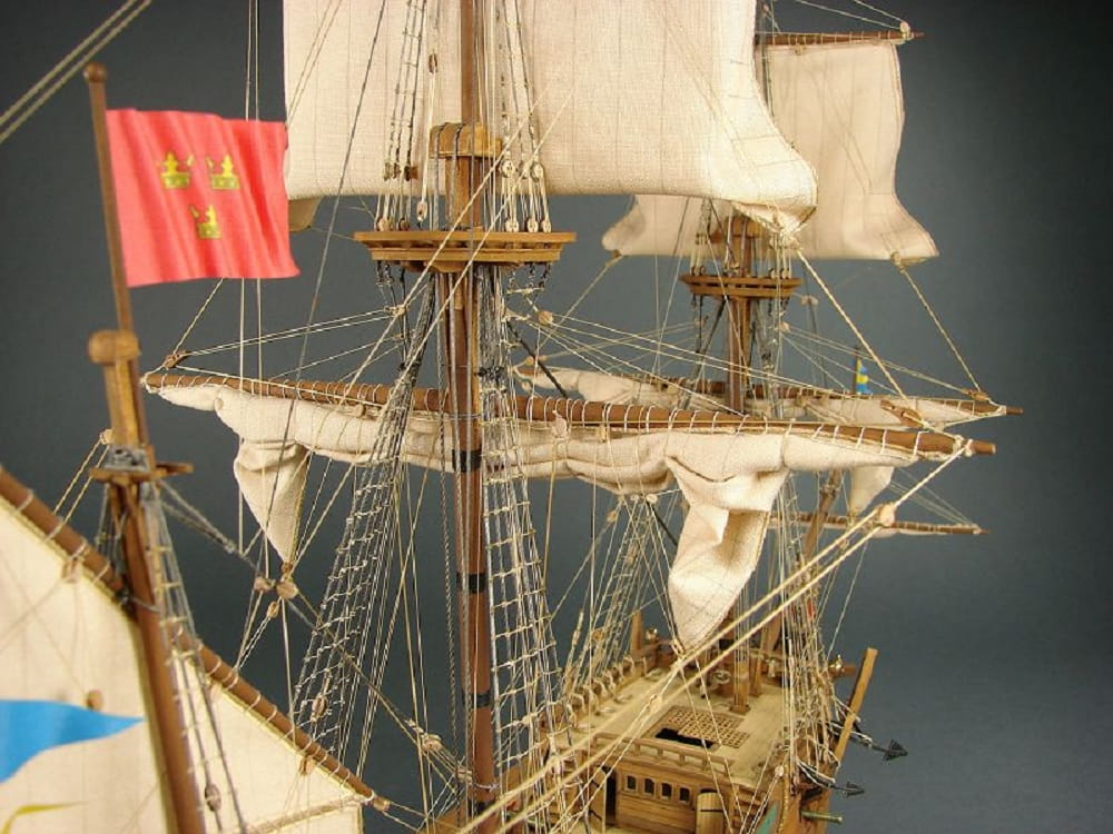 Shipyard Papegojan 1627 The 16 Gun Pinnace 1624 1:72 Laser Cut Kartonbausatz