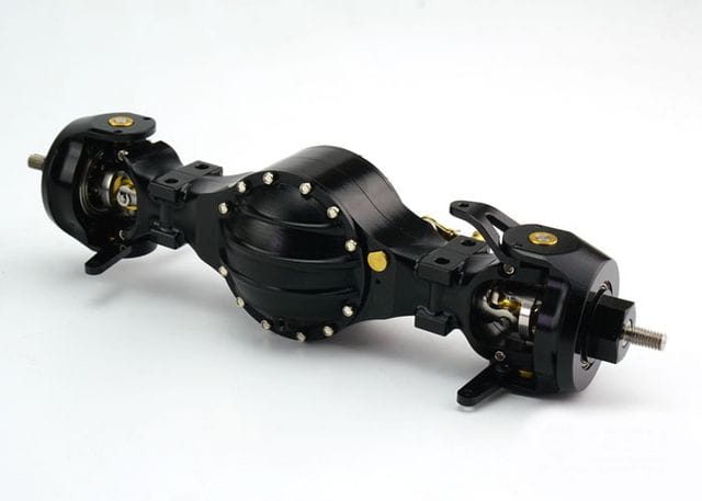 Lesu 1_14 Differenzialachse V2 vorne sperrbar ohne Durchtrieb Alu - RC-Zubehoer