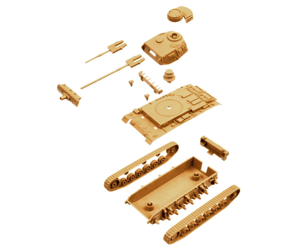 Italeri 1:72 PzKpfw. III Ausf. J Fast Ass. Kit