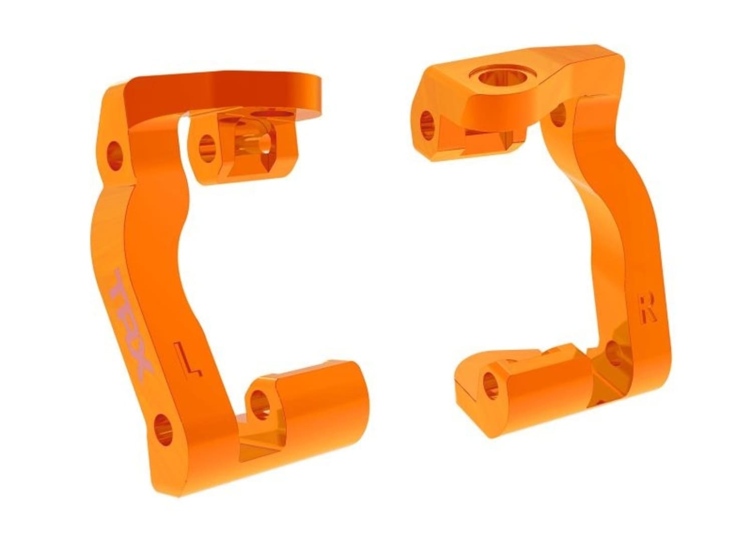 Nachlauf-Bloecke l_r 6061-T6 Alu orange