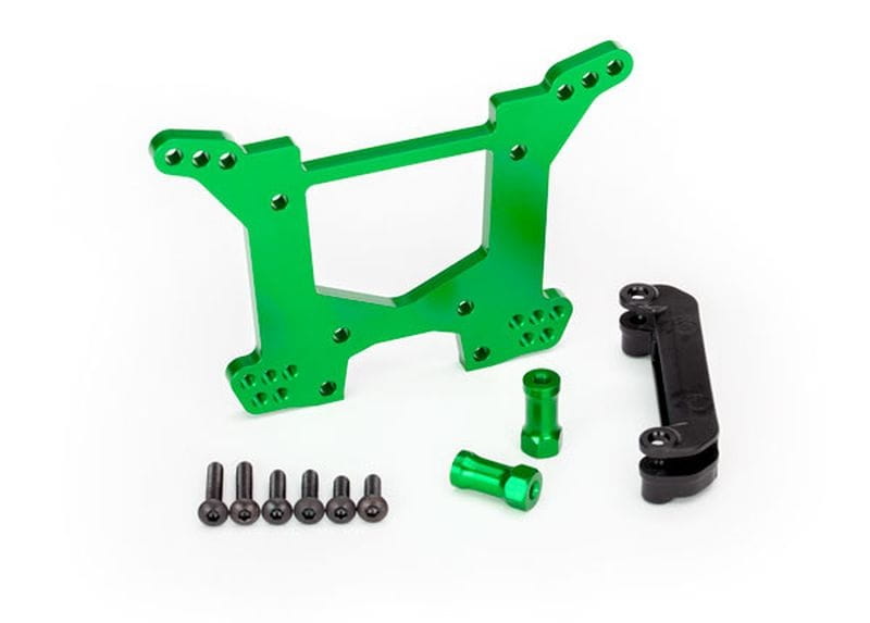 Traxxas Alu Daempferbruecke  hi gruen eloxiert - RC-Zubehoer