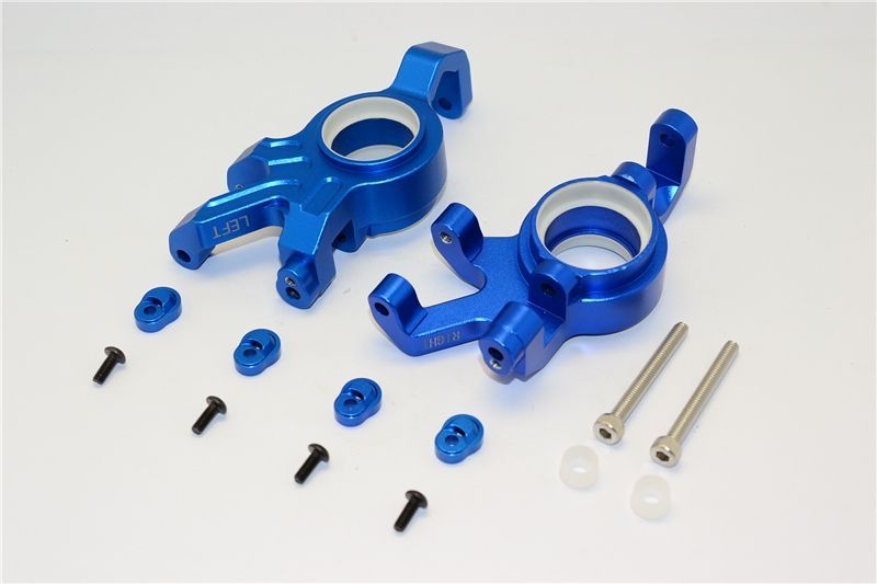 GPM Alu Lenkhebel Set vorne blau fuer Traxxas X-MAXX - RC-Zubehoer