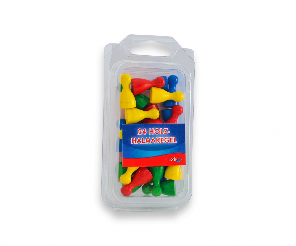 Noris Bunte Halmakegel aus Holz - RC-Zubehoer
