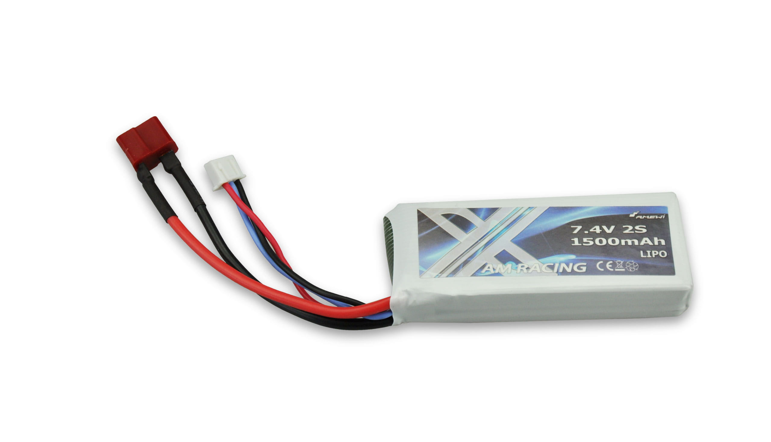 Amewi LiPo Akku 2S 7.4V 1500mah 20C Softcase, T- Plug Amewi LiPo Akku 2S 7.4V 1500mah 20C Softcase, T- Plug