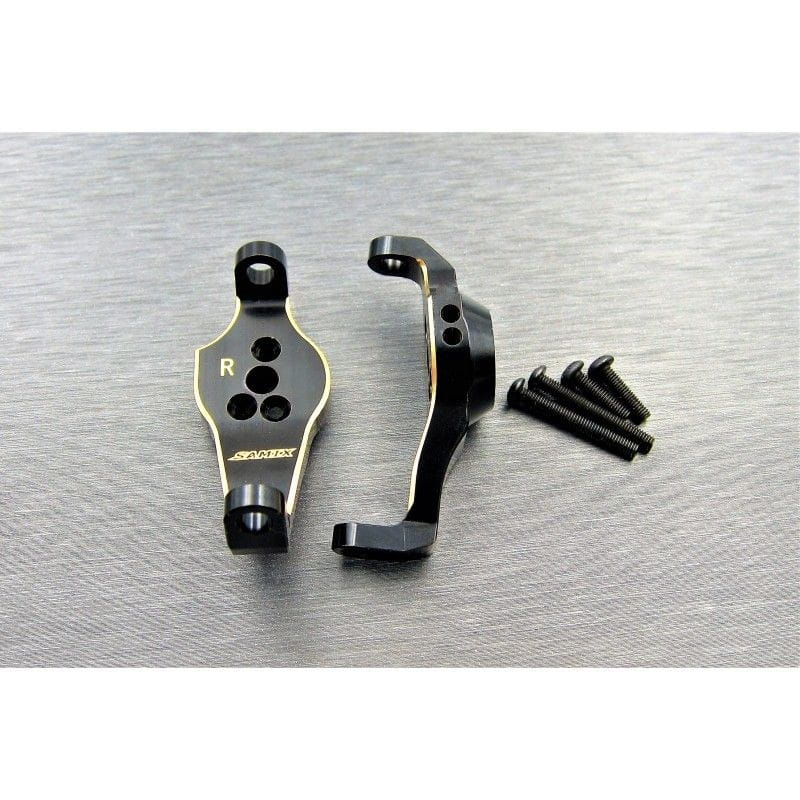 SAMIX Messing Lenkhebel V2 l_r schwarz fuer Traxxas TRX4 - 6 - RC-Zubehoer