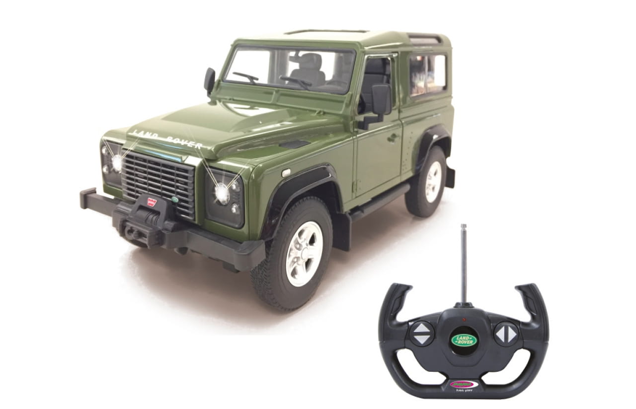 Jamara RC Auto Land Rover Defender 1:24 grün 2,4Ghz o Beleuchtung