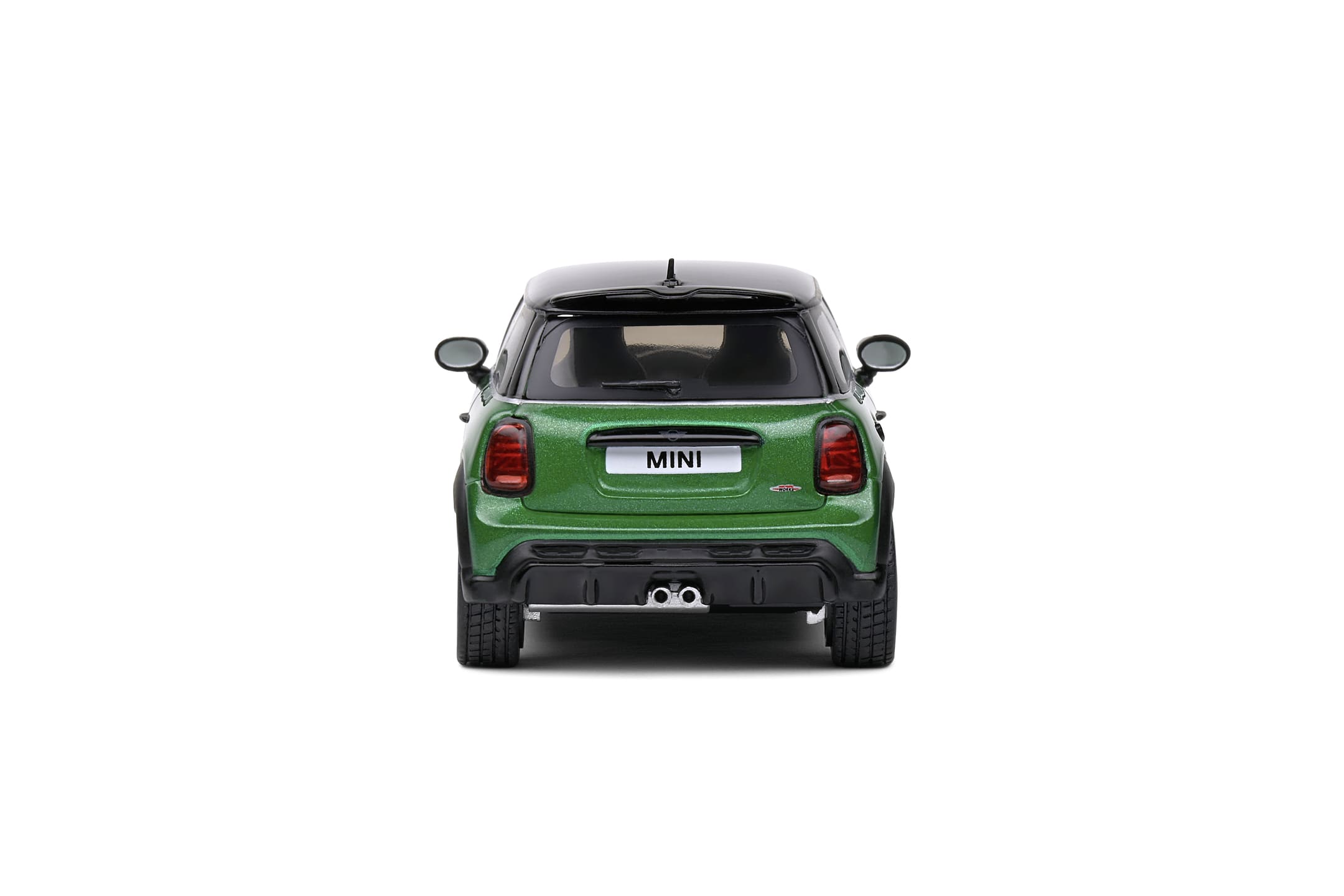 Solido 1_43 Mini Cooper John Works 2023 Modellauto British Racing Green - Detailreich und hochwertig
