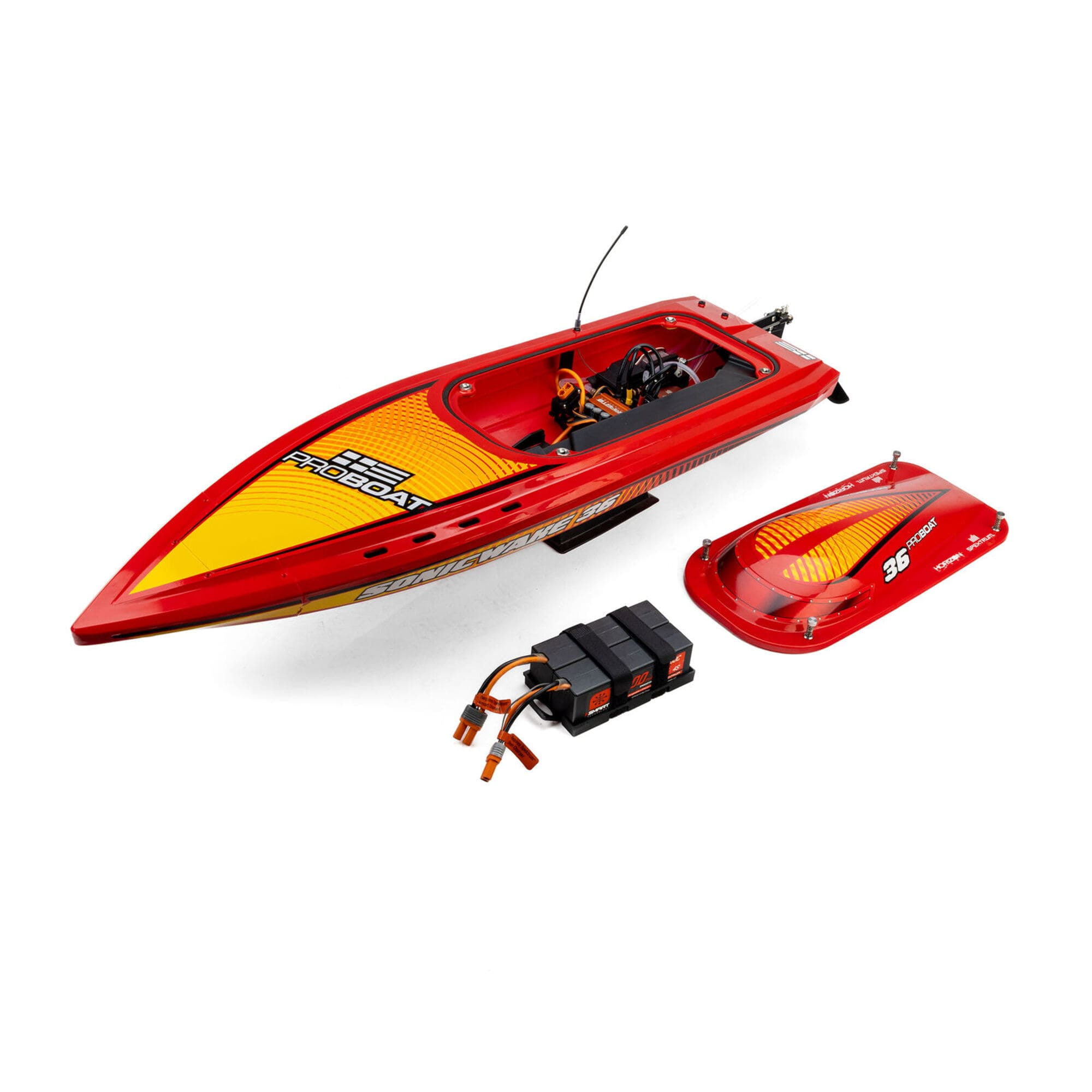 Pro Boat Sonicwake 36 V3 RTR Deep V Brushless RC Boot Rot