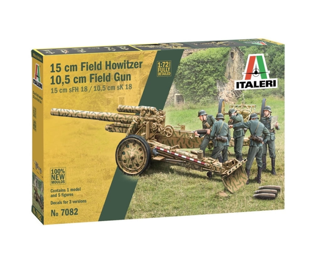 Italeri 1:72 15cm FieldHowitzer/ 10,5cm FieldGun