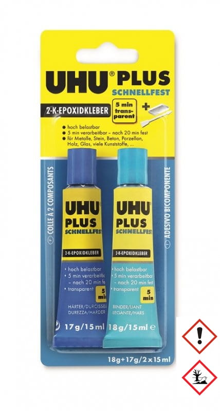 UHU plus schnellfest 2-K-Epoxidharzkleber / 35 Gramm UHU plus schnellfest 2-K-Epoxidharzkleber / 35 Gramm