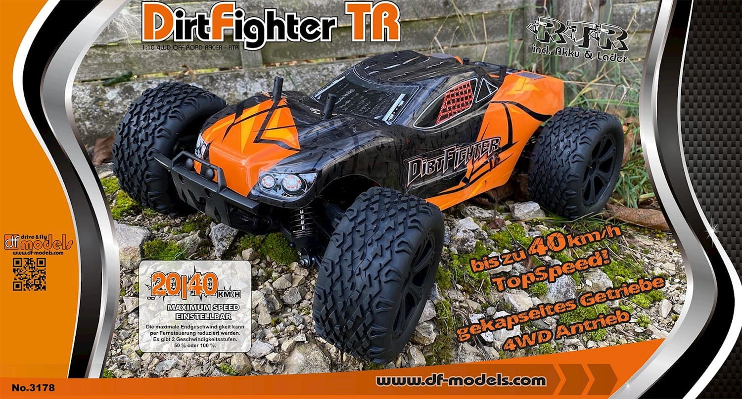 DF Models RC Buggy DirtFighter TR RTR Truck 4WD 1:10 RTR