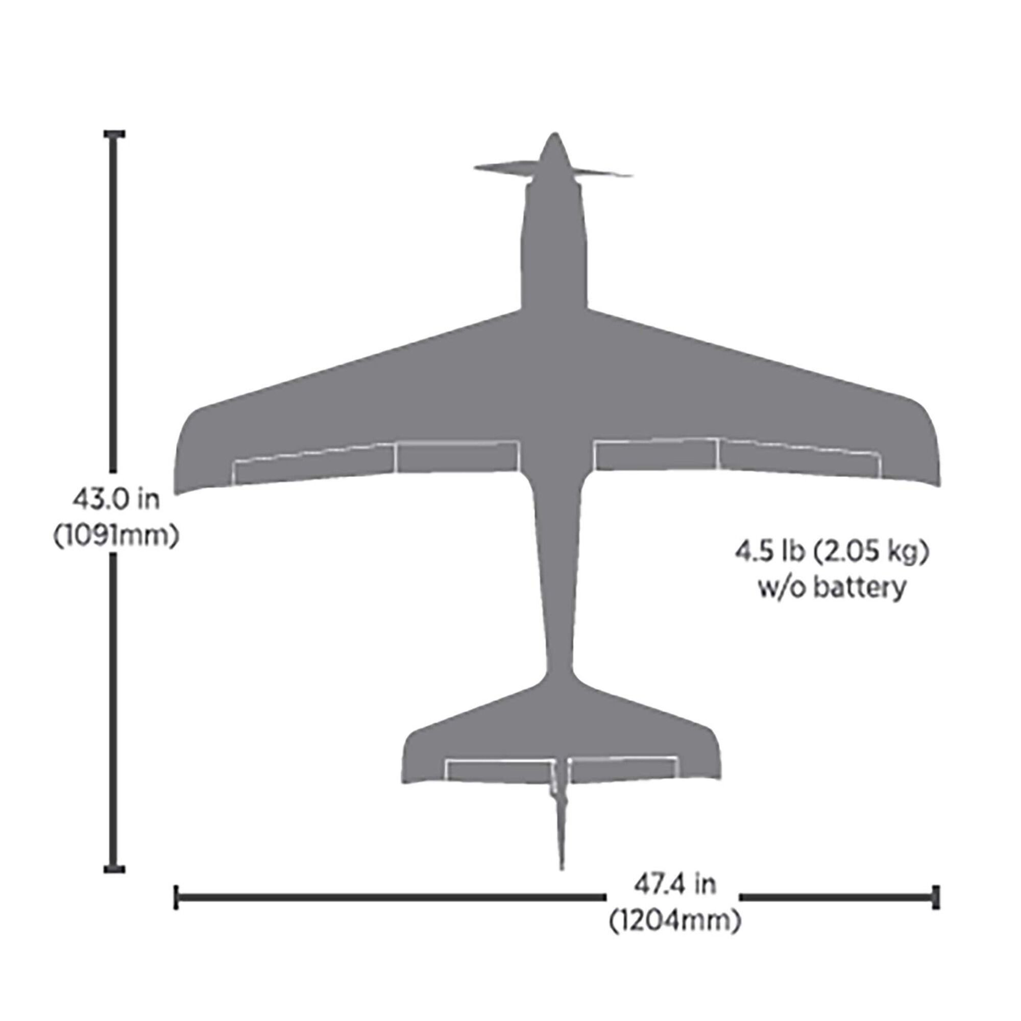 E-flite V1200 1.2m PNP RC Flugzeug Brushless