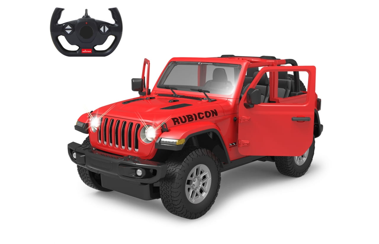 Jamara RC Jeep Wrangler JL 1:14 Tür manuell rot 2,4G B