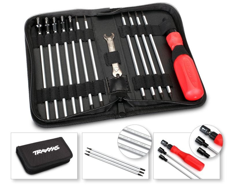 Traxxas Werkzeug Set fuer RC Modelle mit Bits und Aufbewahrungstasche Traxxas Werkzeug Set fuer RC Modelle_ inkl. Bits und Aufbewahrungstasche