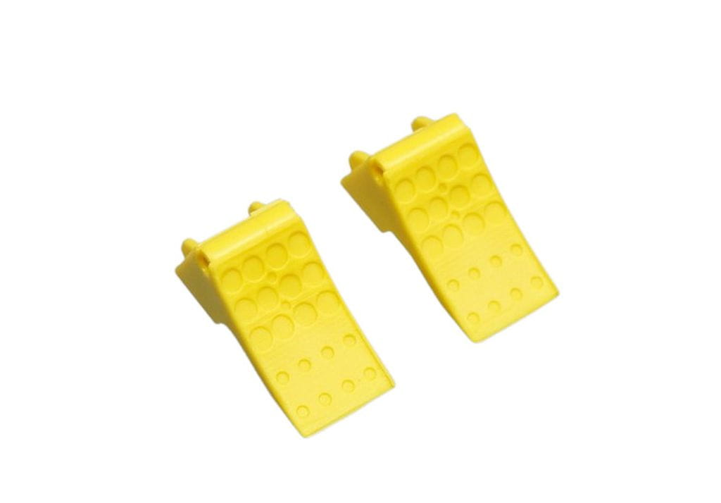 Thicon 1:14/1:16 Hemmschuhe gelb 2 Stück aus Gummi Thicon 1_14_1_16 Hemmschuhe gelb 2 Stueck aus Gummi - RC-Zubehoer