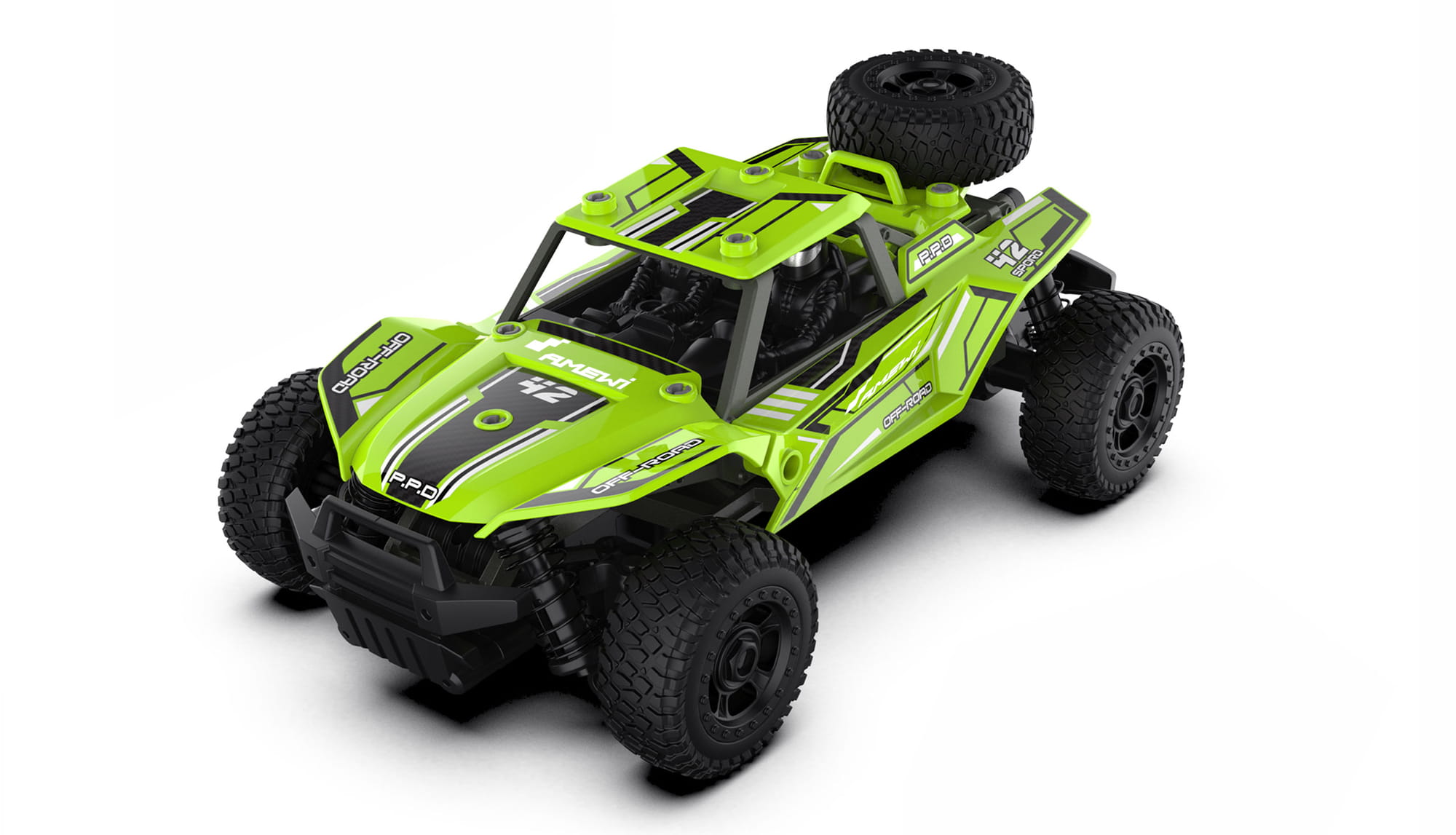 Amewi CoolRC DIY Frog Buggy 2WD 1_18 Bausatz gruen RC Fahrzeug - Art_-Nr. 22577