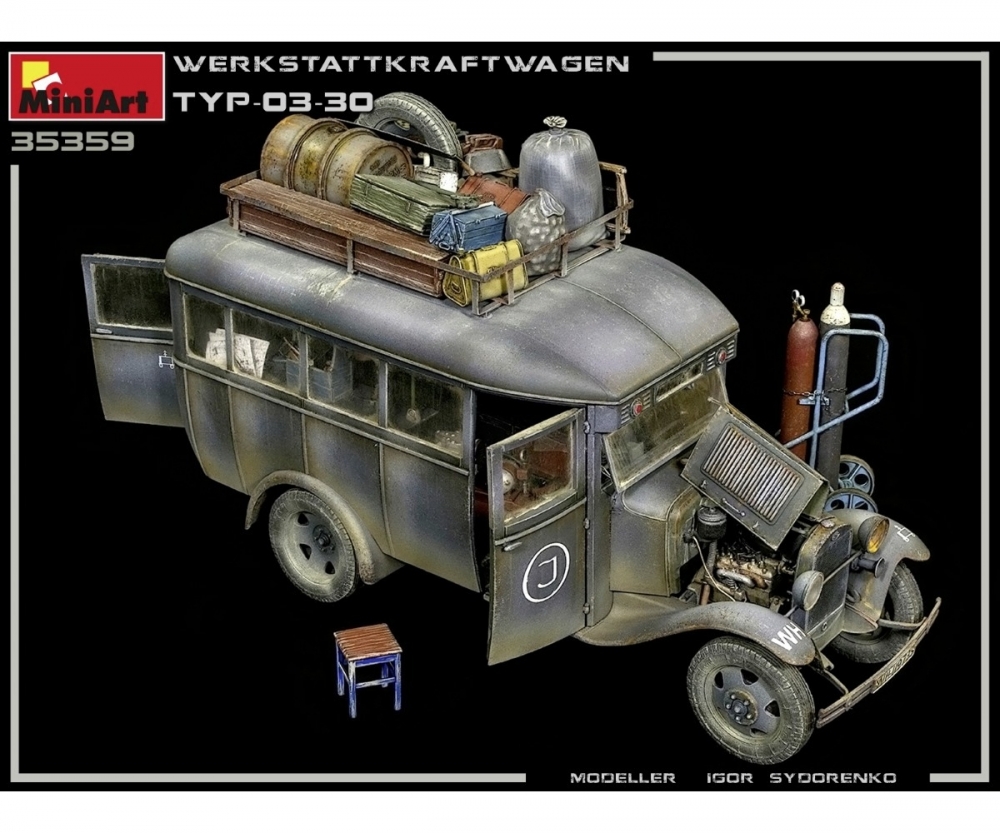 Plastikmodellbau von Miniart 1-35 dt werkstattkraftwag typ 03 3