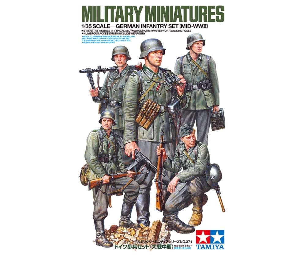 Tamiya Figuren Set Deutsche Infanterie 1941/42 (5) 1:35 Plastik Modellbau