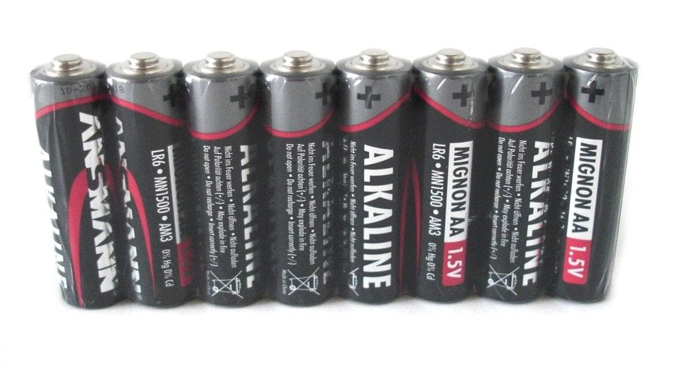 Ansmann Mignon AA 1,5V Alkaline Batterien 8 Stück im Blister