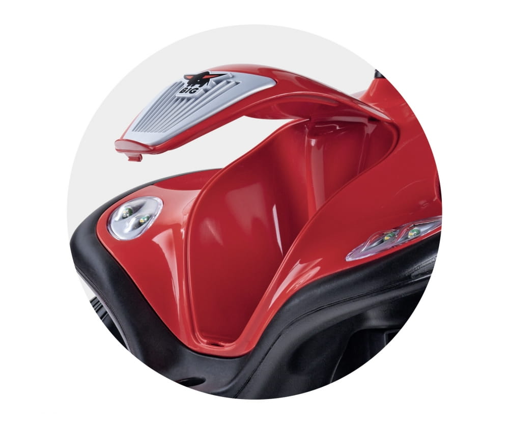 Big Bobby Car Next 2.0 Rot, LED Licht, Sound, Flüsterreifen, Soft Sitz