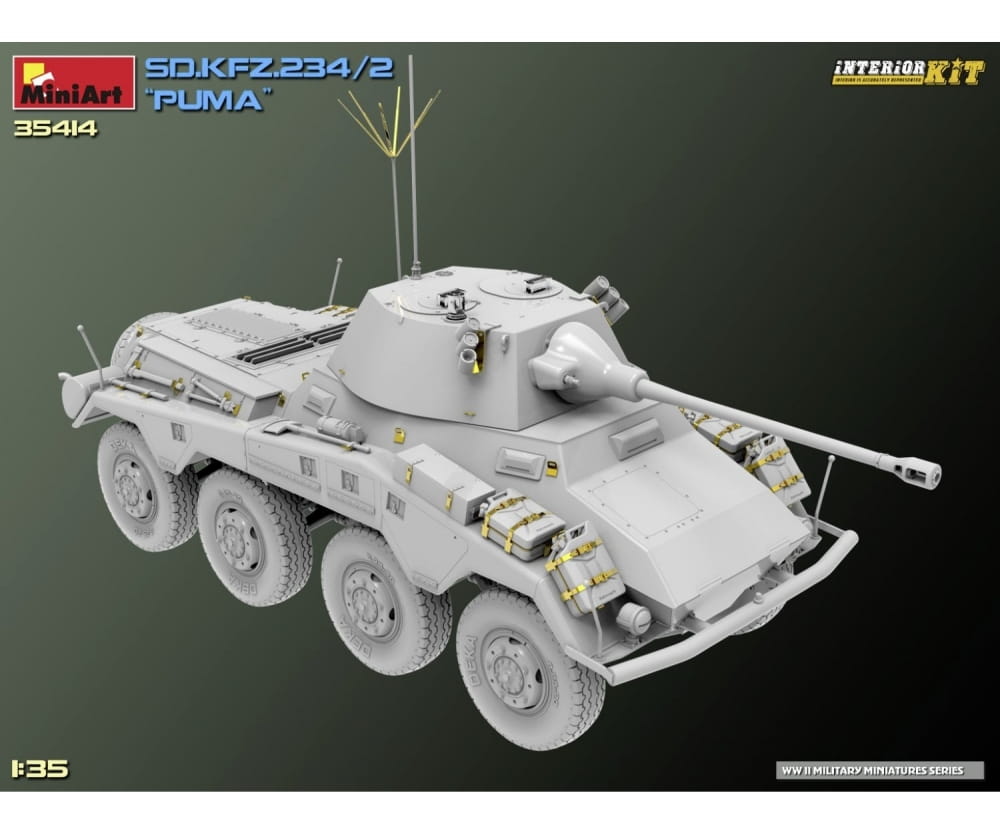 MiniArt 1_35 Sd_Kfz.234_2 Puma Interior Kit Plastik Modellbausatz - RC-Zubehoer
