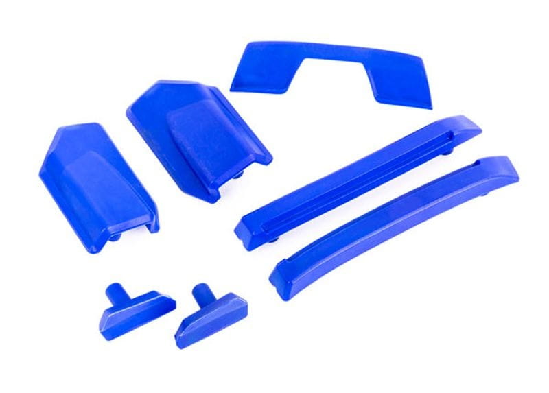 Traxxas Karosserie Verstaerkungs-Set blau _ Dach-Skid-Pads _fuer #9511 Karo_ - RC-Zubehoer