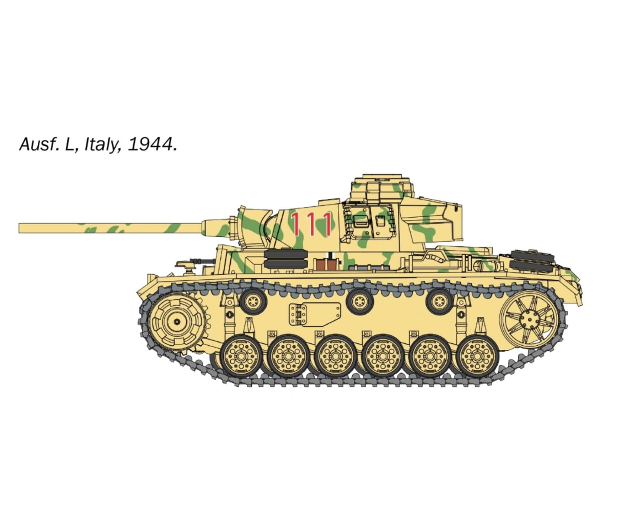 italeri 1 56 panzer kpfw iii ausf j l m n plastik modellbausatz Italeri 1_56 Panzer Kpfw_ III Ausf. J_L_M_N Plastik Modellbausatz - RC-Zubehoer