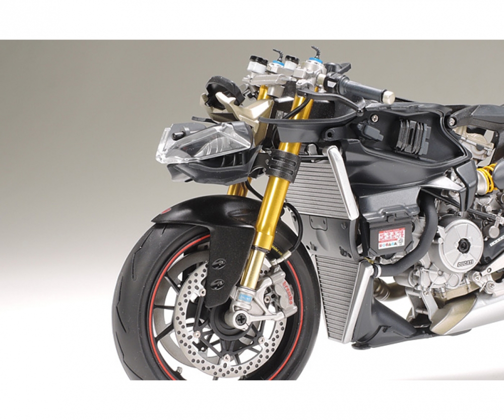 Tamiya Motorrad Gabel Set Ducati 1199 Panigale S 1:12 Plastik Modellbau Bausatz Zubehör