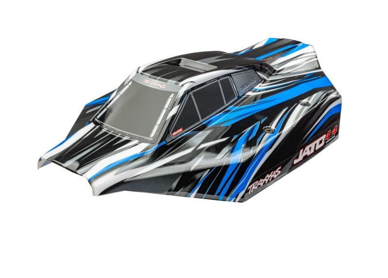 Traxxas Karosserie Jato 4X4 blau mit Aufkleber - RC-Zubehoer