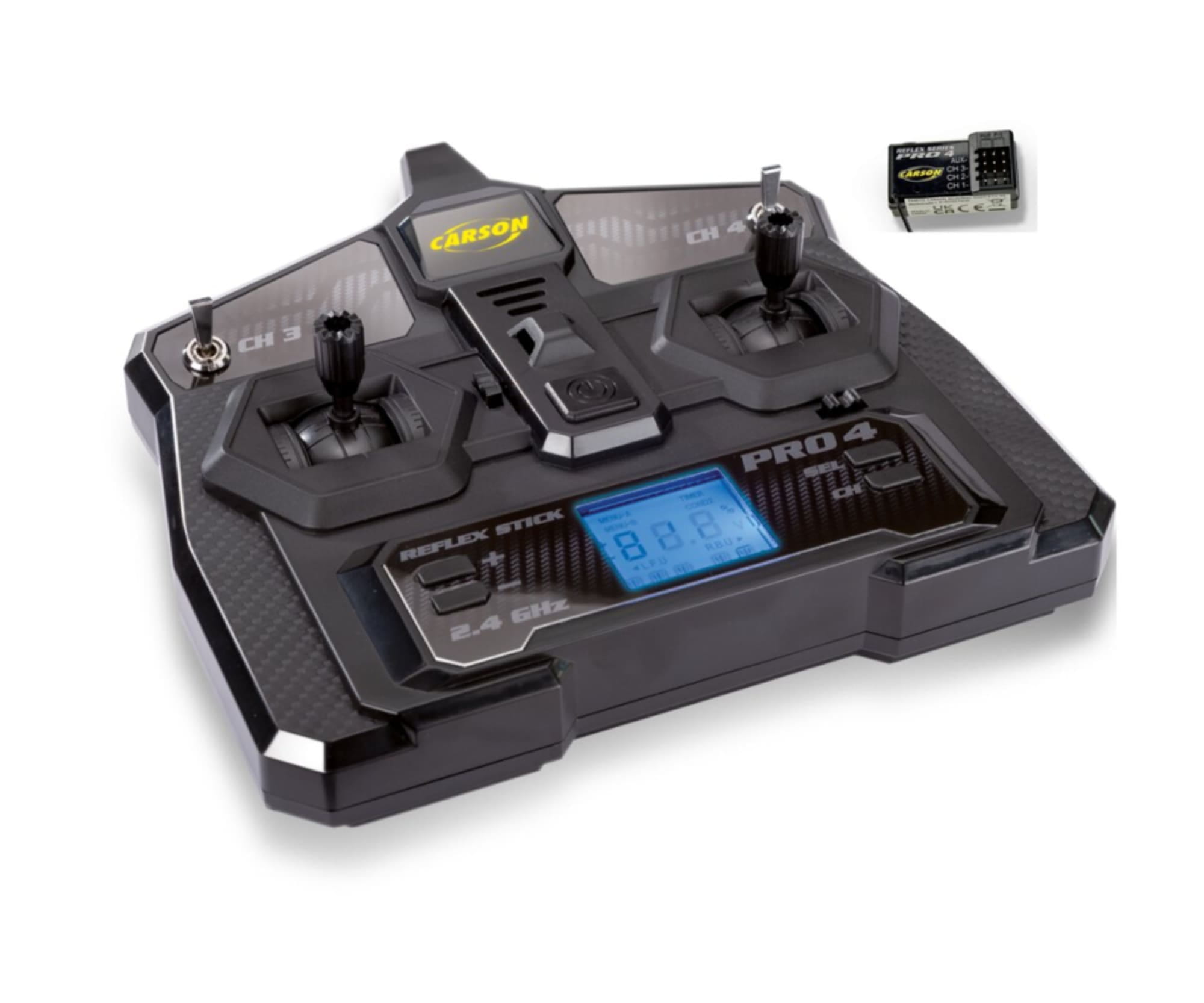 Carson FS 4K Reflex Stick Pro 4 2_4 GHz LCD - Carson RC Elektronik