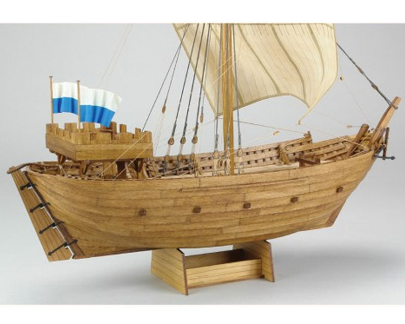Kogge von Kampen 1336 Laser-Cut Holzbausatz 1_72 Mittelalterliches Schiffsmodell