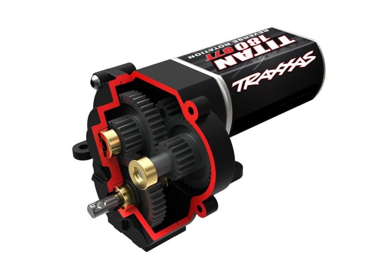 Traxxas Getriebe u. Motor komplett_ lange Untersetzung - RC-Zubehoer