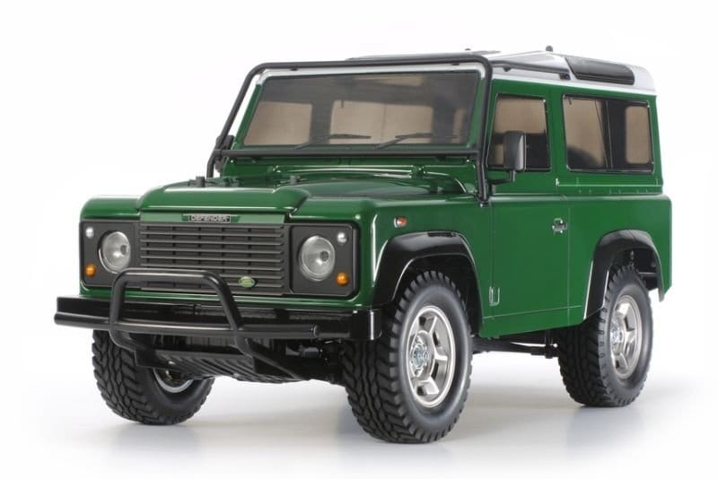Tamiya RC Land Rover Defender mit Licht 1:10 2,4Ghz Komplett Set